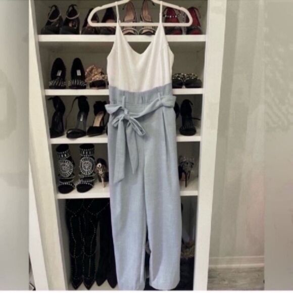 NWT BLUE JUMPSUIT WITH POCKETS Size Small - Picture 11 of 12